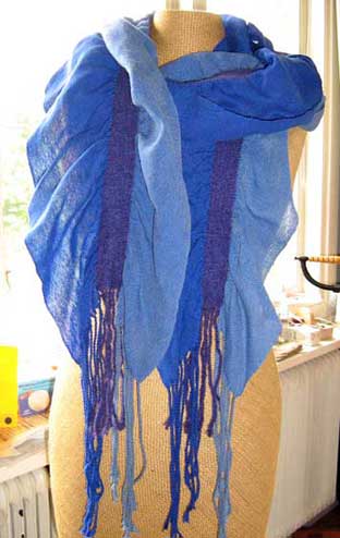 ruffled shawl