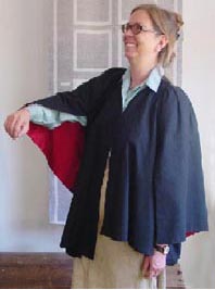 assymetrical silk jacket