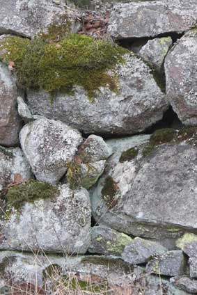 inspirational stone wall